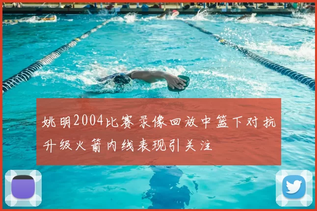 姚明2004比赛录像回放中篮下对抗升级火箭内线表现引关注